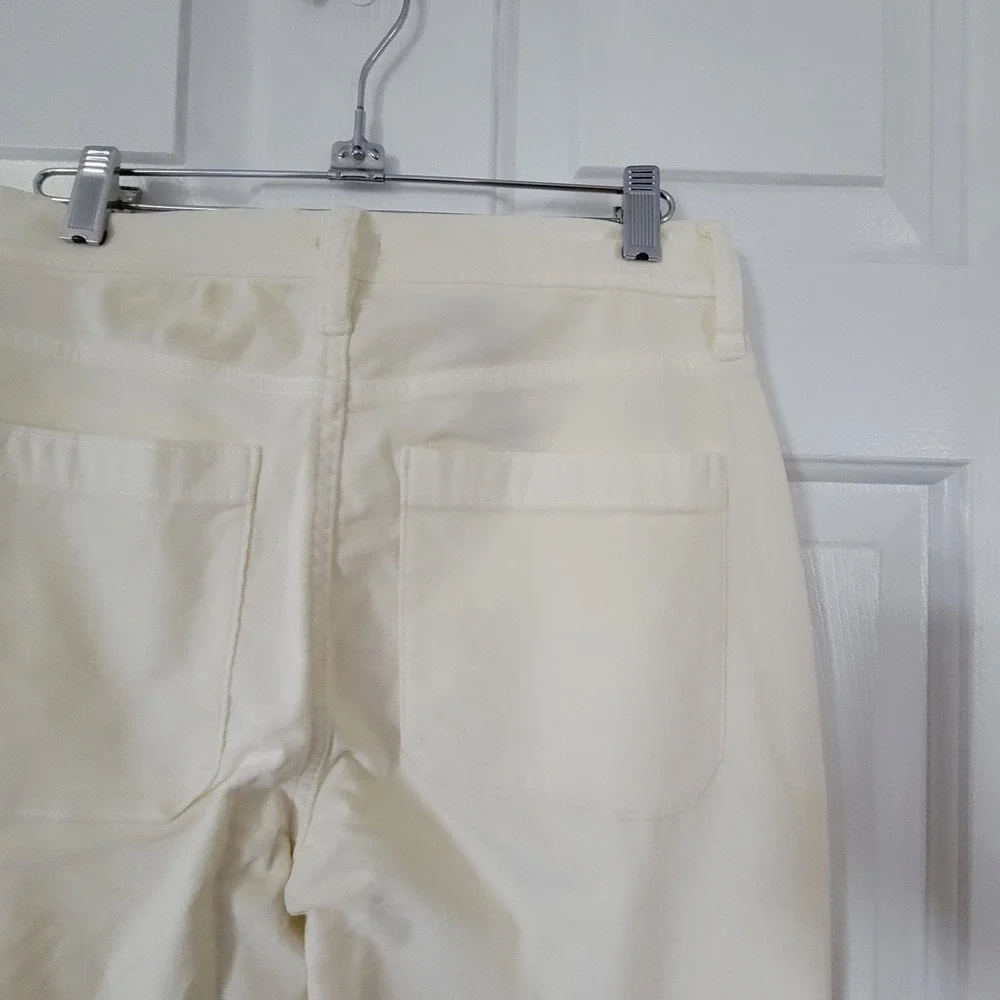 J.Crew Wide-Leg Velvet‎ Sailor Trouser Women's Size 29 Petite Ivory NEW